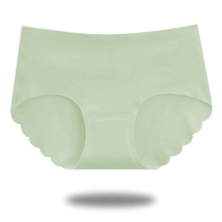Women Underwear Lady Ice Silk Seamless Panties Thailand Rubber Latex