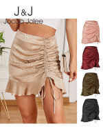 Summer 2022 Leopard Print Satin Women Mini Skirt Ruched Drawstring High Waist Zip Up Girls Wrap Miniskirt Designer Clothing