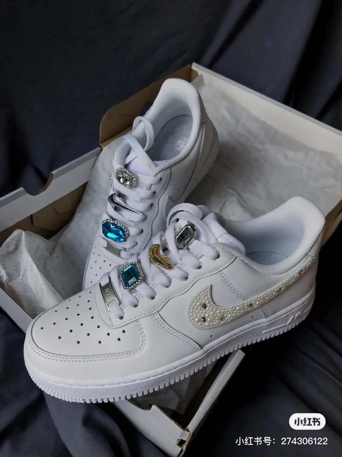 Small White Shoe Renovation Diy Air Force No.1 Shoe Stickers Diamond Jewel  Shoelace Buckle Decorative Buckle Fashion Shoe Accessories | Lazada Ph