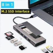 New USB C Hub M.2 SSD Box Type C To 4K HDMI
