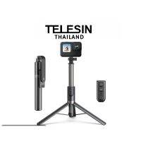 ขาตั้งกล้อง + ไม้เซลฟี่ 2 in1 Telesin รุ่น TE-RCSS-003 รีโมทเชื่อมบลูทูธ ยาว1.3m Selfie Stick for GoPro 11/10/9/8/Phone