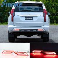 2PCS LED Rear Fog Lamp For Mitsubishi Pajero Montero Sport 2019 2020 2020 2021 2022 Car LED Bumper Light Brake Light Reflector