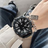 Trendy watches for men teenagers junior high school girls sports waterproof cool domineering large dial high-end