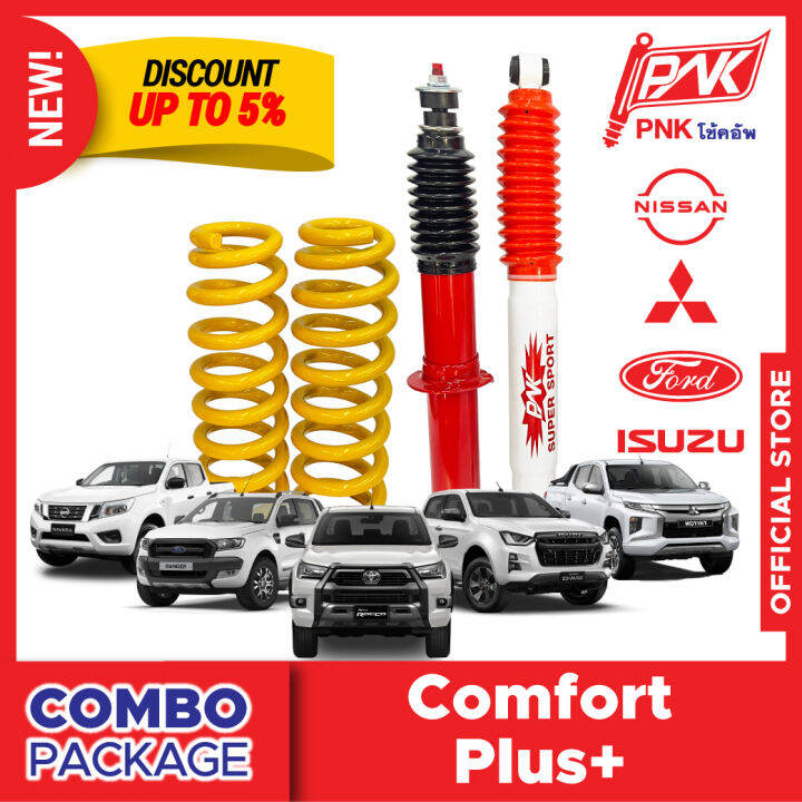 Call And Surf Comfort Plus 4 Universal Comfort Plus+ Combo Package PNK Shock Absorber Suspension Ford Ranger