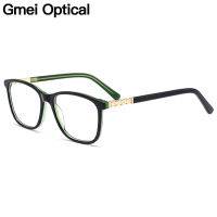 Gmei Optical Acetate กรอบแว่นตาผู้หญิงสแควร์แว่นตาสายตาสั้นกรอบเต็มรูปแบบหญิงแว่นตา M22005