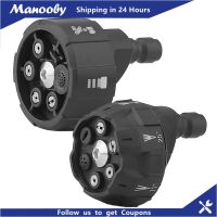 Manooby 6 In 1หัวฉีดเครื่องล้างแรงดันสูงอเนกประสงค์,หัวฉีดสบู่รดน้ำหมุนหัวฉีดสเปรย์ทำความสะอาดสวน