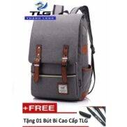 Balo nam thời trang phong cách Đồ Da Thành Long TLG 208214 2xám tặng 01
