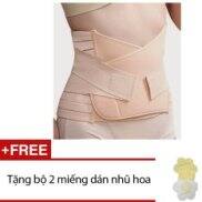 HCMGen nịt bụng định hình eo thon 2 lớp thun Chodeal24h Da + Tặng 2 bộ 2