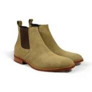 TATHANIUM Footwear Giày Chelsea boot màu bò lợt da lộn