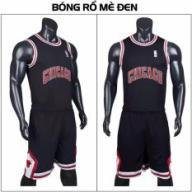 Quần áo bóng rổ chất lượng cao Chicago đen phối đỏ thumbnail