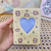Collect Book 3 Inch 40 Pockets Love Heart Hollow Album Cartoon Bear Rabbit Photo Album Pictures Storage Case Cards Keychain