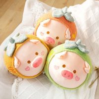 นัมบ์ตุ๊กตานุ่มสบาย Kawaii คู่แฟนหมอนทรงหมูกลมของเล่นตกแต่งบ้านของขวัญเด็กของตกแต่งโต๊ะหมูตุ๊กตาตุ๊กตาของเล่นสอดไส้ลูกพลับตุ๊กตาหนานุ่มตุ๊กตากำมะหยี่รูปสัตว์