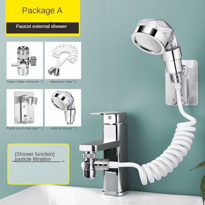 Kitchen Faucet External Shower Head Diverter Valve Faucet Adapter Splitter Set for Bathroom Kitchen Sink Shower Head Sprayer Showerheads