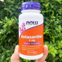 สาหร่ายแดง แอสต้าแซนธิน Astaxanthin 4 mg 90 Softgels (Now Foods®)