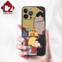 สำหรับ Iphone 6 Plus 6S Plus 7 Plus 8 Plus X XS Max XR 11 Pro Max 12 Pro Max 13 Pro Max 14 Plus 15 Pro Max 15 Plus แฟชั่นการ์ตูนอนิเมชัน Shin-chan เคสโทรศัพท์กระเป๋าเป้สะพายหลังหมวกซิลิโคนนิ่ม,เคสด้านหลังป้องกันการตก