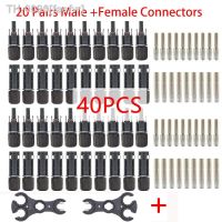 ✽ faefw Conector solar tuv 30a 40/100 v dc ip68 para o cabo 2.5mm2 4mm2 6mm2 conecte 20/1500 pces/lot conectores fotovoltaicos masculinos e fêmeas