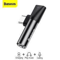 Baseus USB Type C ถึง3.5มม. อะแดปเตอร์เชื่อมหูฟังเหมาะสำหรับ Xiaomi Mi 9 8เหมาะสำหรับ P30 Huawei Mate 30 Pro Type-C OTG USB-C อะแดปเตอร์เครื่องแยกเสียง USBC