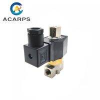 ♧۩ 1/4 quot; Normally Open Stainless Steel Body 2 Way Oil Acid Solenoid Valve AC220V DC12V