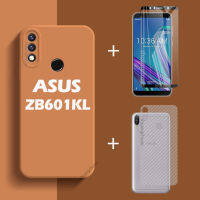 3in1ฟิล์มกระจก ZB601KL สำหรับ Asus Zenfone Max Pro M1ฟิล์มกระจกนิรภัยแบบเต็มหน้าจอ ZB602KL + เคสโทรศัพท์มือถือ + ฟิล์มด้านหลังสี Frosted เคสโทรศัพท์มือถือ ZB631KL