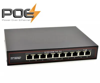 GIGABIT POE SWITCH 8 PORT + 2GE