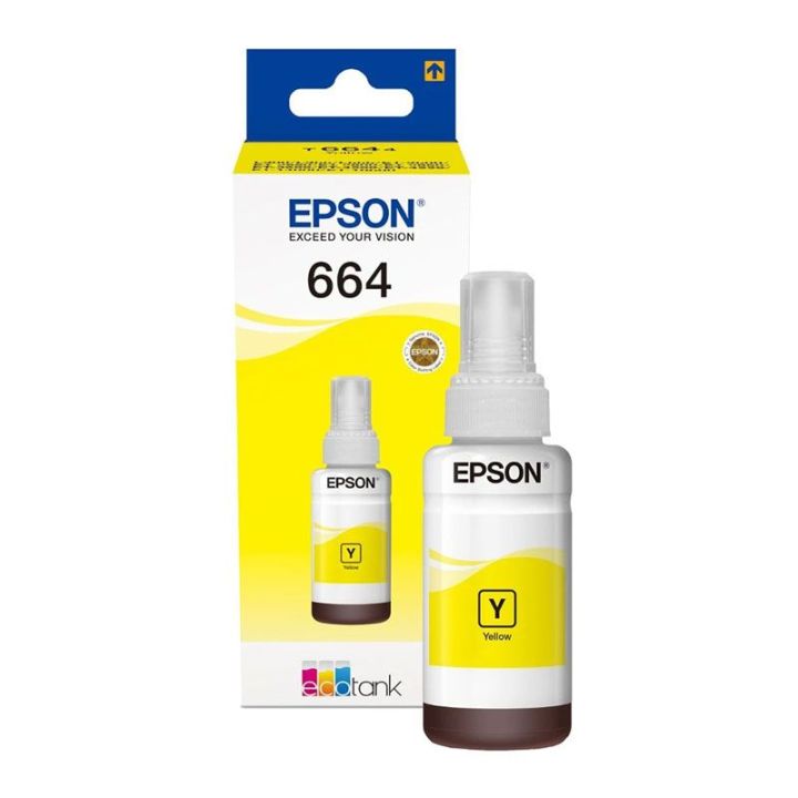 epson-664-yellow-t664400-หมึกพิมพ์แท้-สีเหลือง-พิมพ์ได้-6-500-แผ่น-by-shop-ak