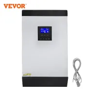 VEVOR ตัวแปลงพลังงานแสงอาทิตย์แบบผสม MPPT 3KVA 2400W / 5KVA 4000W คลื่นไซน์บริสุทธิ์ออกจากกริดเครื่องแปลงไฟ24V/48VDC เพื่อ230VAC ไฟ