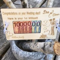 1 Pieces Personalised Wedding Gift Box Wooden Money Gift Box Money Gift Envelope Money Gift Box Idea Wooden Gift Card