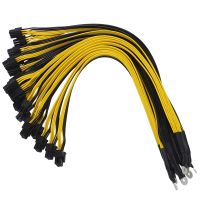 4Pcs 6Pin Connector Sever Power Supply Cable PCIe Express for P3 S7 S9 S11 Bitmain Miner Machine Support Miner PSU Cable