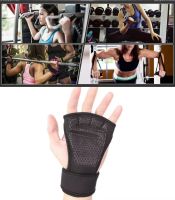 Weight Lifting Gloves Lifting Palm Grips Pads Workout Bodybuilding Training Fitness Gloves Workout Dumbbell Wrist Wrap Men Women