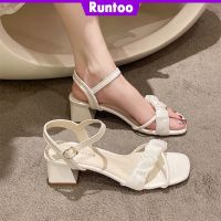 CODwumei04 Womens Chunky Heel Medium Heel High Heels French Fashion Fairy Style High Heel Sandals with Skirts