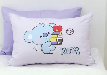 G-Ahora Cartoon Kpop BTS Soft Pillow Cover Decorative Square Throw Pillow  Case Set Cooky MANG KOYA CHIMMY TATA RJ SHOOKY Cushion Cover for Sofa Bed