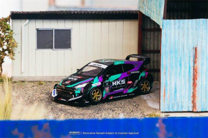 tarmac-works-1-64-hks-racing-performer-gr-yaris-black-diecast-model-car