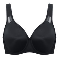 Womens Smooth Full Coverage Minimizer Seamless Bra Plus Size Underwire Non-padded Wide Straps