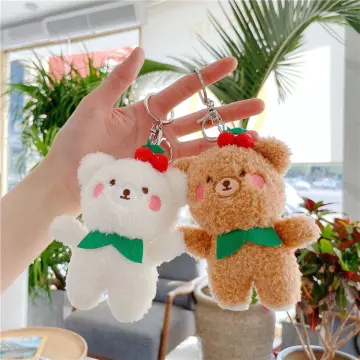 Cute Mini Elf Monster Plush Keychain Animal Pom Keyring Kids Car Key  Backpack