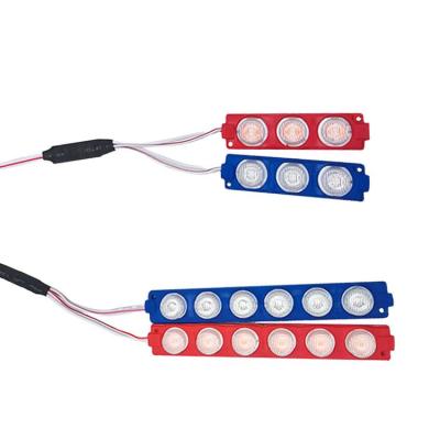 Red And Blue Lights For Motorcycle Waterproof LED Rear Tail Lights Flashing Strobe Light BarFlashing Pattern For Off-Road Red Blue For Construction Vehicle pretty good
