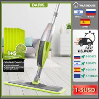 Spray Mop Broom Set Magic Mop Wooden Floor Flat Mops Home Cleaning Tool Household with Reusable Microfiber Pads Lazy Mop