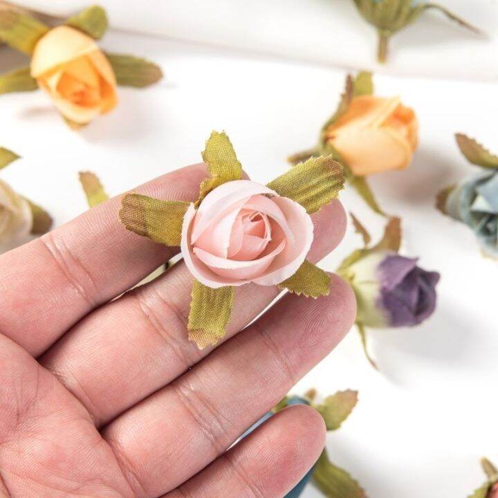 100pcs-2cm-mini-artificial-flowers-scrapbook-christmas-wedding-party-wreath-silk-rose-home-decor-bridal-accessories-clearance