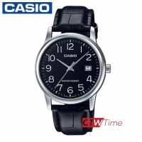 Casio Standard นาฬิกาข้อมือ สายหนัง รุ่น MTP-V002L-1BUDF - สีดำ