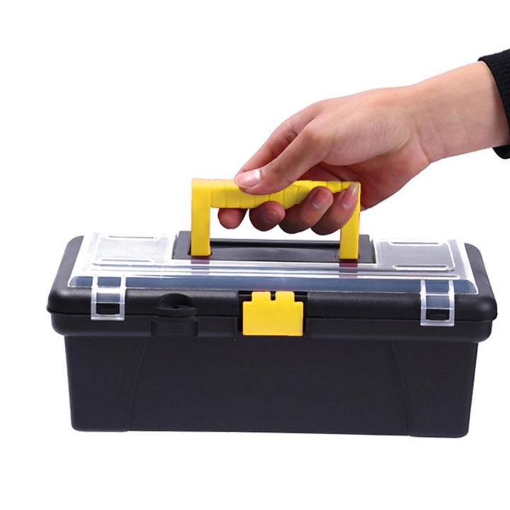 toolsnest-กล่องเครื่องมือสองชั้นที่เก็บของที่ทนทานเคสใส่ของสำหรับเครื่องมือช่างไฟฟ้าโรงรถ