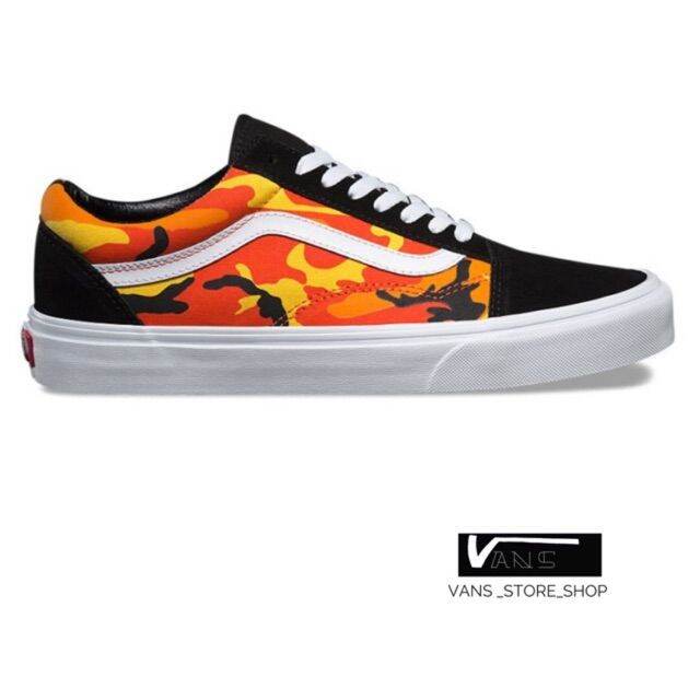 Vans black spicy 2025 orange true white