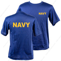 เสื้อยืด NAVY หน้า-หลัง แขนสั้น กรมท่า