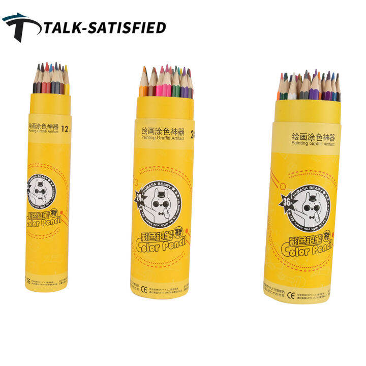 Wooden Color Pen Set Stationery School Supplies School Office Cute Hand