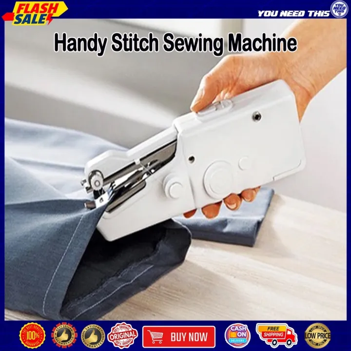 Original stitch sewing machine portable and cordless handheld sewing