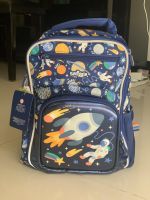 เป้ พรีเมื่ยม ซัพพอร์ตหลัง 14 นิ้ว Smiggle Premium Backpack- น้ำเงิน จรวด