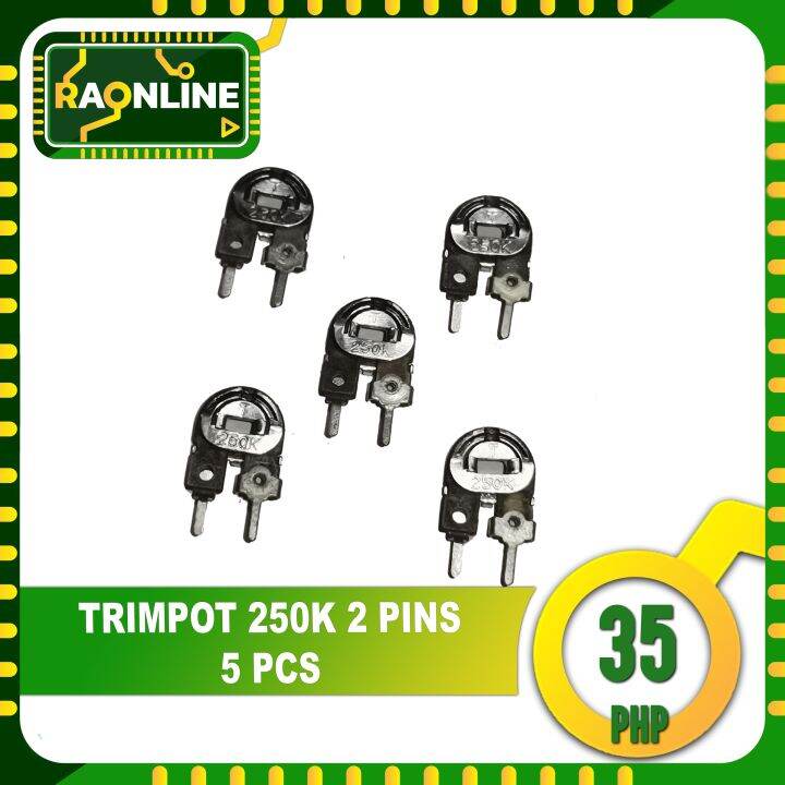 Raonline 5pcs TRIMPOT 250K 2 PINS | Lazada PH