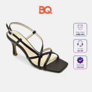 Giày sandal cao gót nữ dây mảnh đan chéo 7p đẹp BQ Gi TP13680