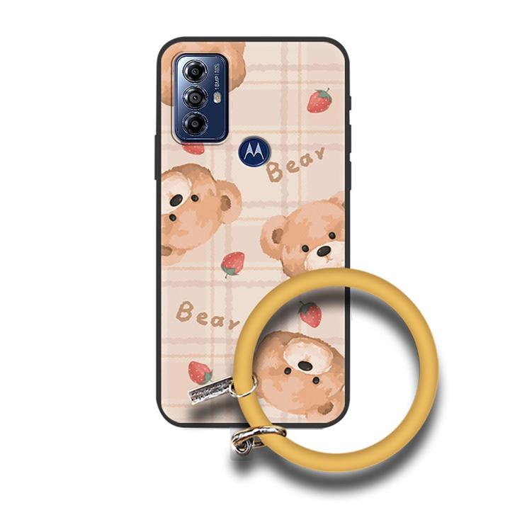 funny-advanced-phone-case-for-moto-g-play-2023-hang-wrist-creative-luxurious-texture-ring-solid-color-trend-cartoon