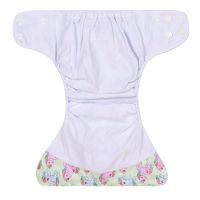 HappyFlute Suede Cloth Inner Random Print 1PC Baby Girls Diaper Gifts Reusable Waterproof Diaper Pocket Cloth Nappy For Newborn