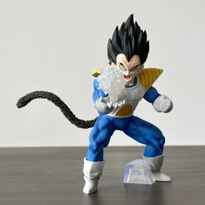 ZZOOI 17CM Anime Dragon Ball Z Vegeta Figure Vegeta Statue with Artificial Moon PVC Action Figures Collection Model Toys Gifts