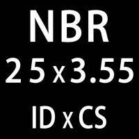 แหวนแหวนรองแหวนปะเก็น Id21.2/22.4/23.6/25/25.8/26.5/28มม. ซีลไนไตรล์ O-Ring ซีลยาง Nbr น้ำมัน Cs3.55Mm 20ชิ้น/ล็อต (Id25Mm)